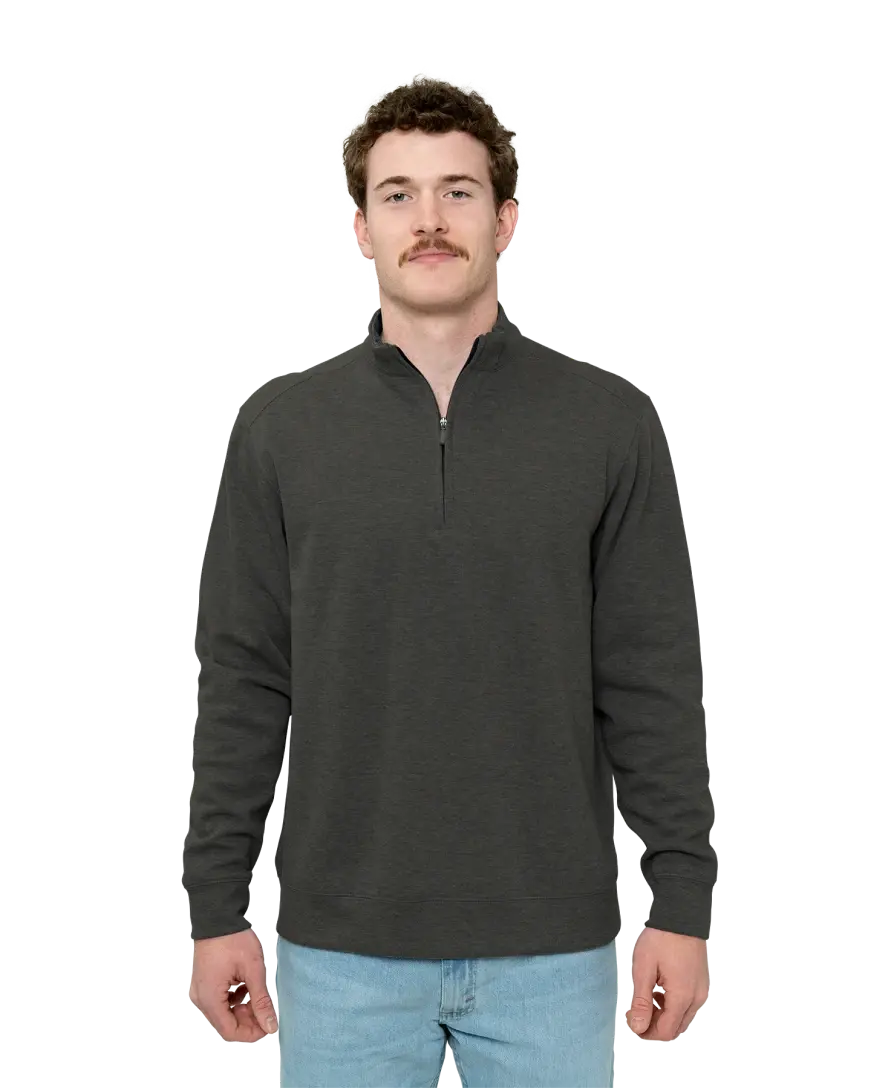 Custom Port Authority 1/4-Zip Pullover, Interlock Blend